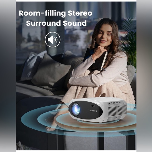 HD Projector with WiFi and Bluetooth 1080P - Picture 5 of 7